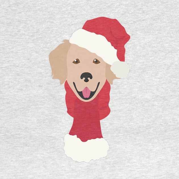 Golden Retriever Christmas Dog by JunkyDotCom